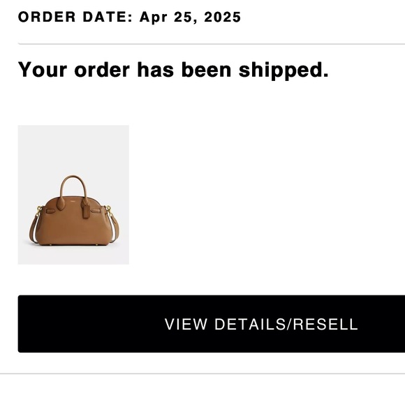 Coach Soft Empire Carryall 28 - Honey Brown - Picture 12 of 12